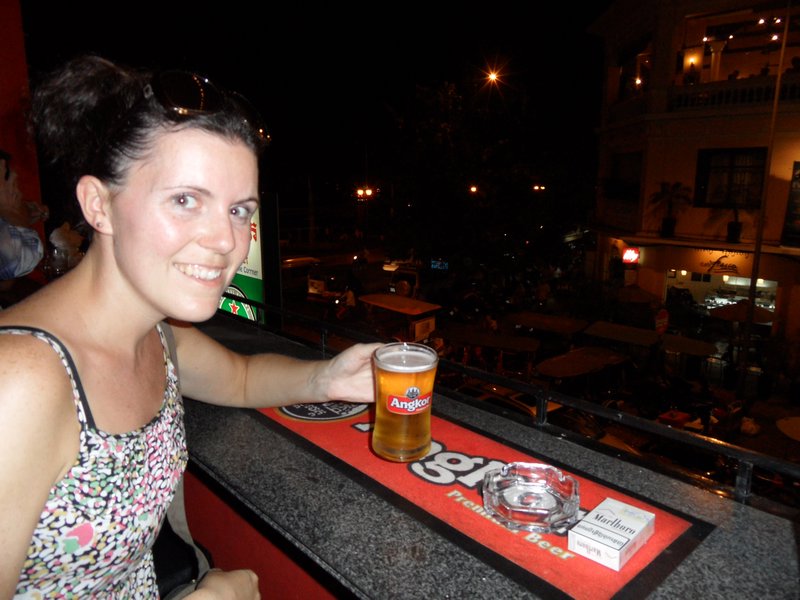 First taste of Angkor beer (its not the best)