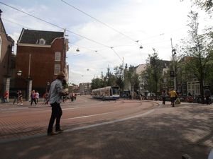Street Scene with Tram