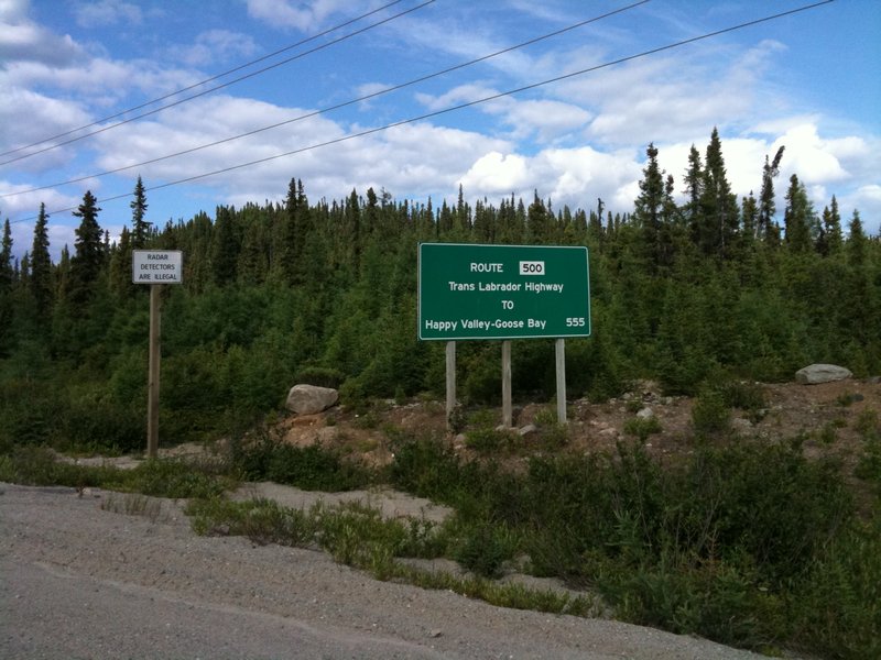 start of trans-Labrador Highway