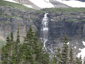 Waterfall by Logan Pass