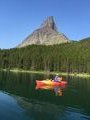 Kayaking on Swiftcurrent lake