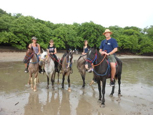 Horses in Playa Conchal