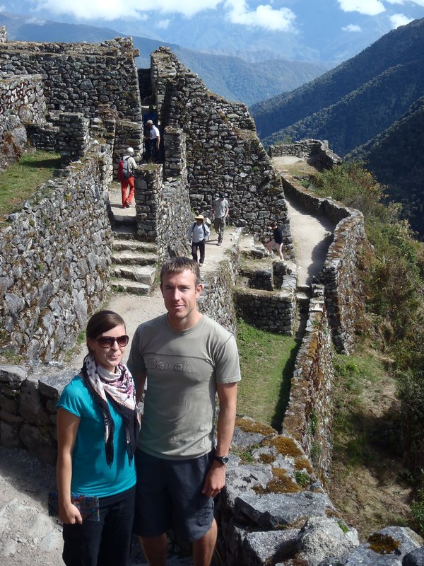 At an Inca site along the route