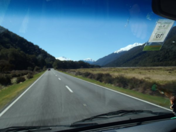 The long and winding road over the Haast Pass