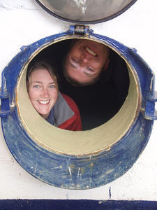 Tim & Caz in a wine thingy