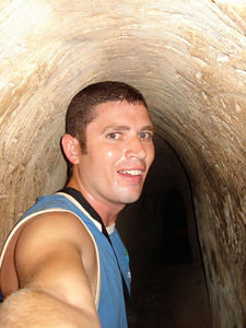 Sweltering inside the Cu Chi tunnels