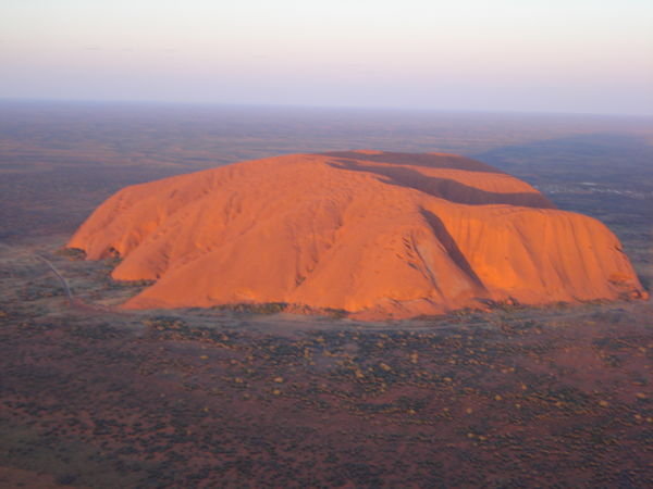 Ayers Rock from the copter
