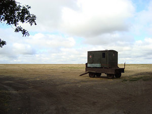 Abandoned Military Red Cross vehicle