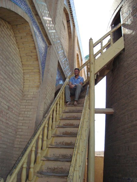 Minaret steps in Bukhara