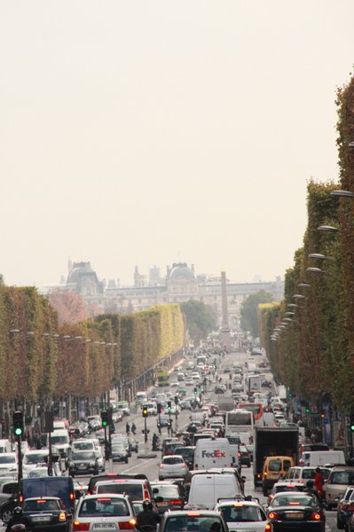 Champs Elysse looking back from Arc de Triomphe