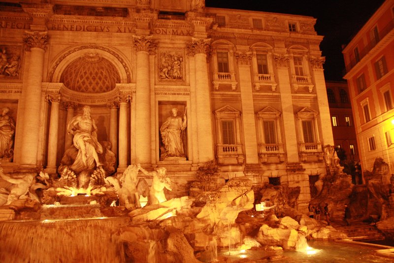 Trevi Fountain by nightS
