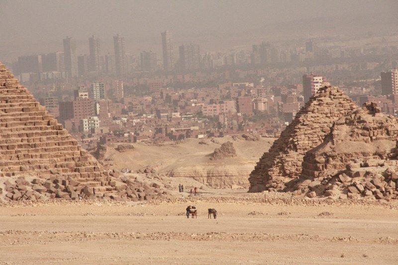 Cairo from the Pyramids of Giza