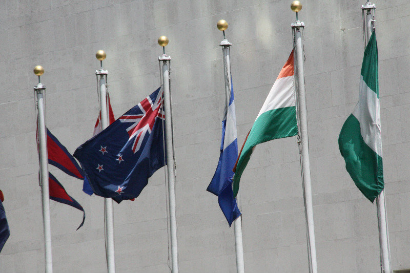 Good old Kiwi flag at the UN