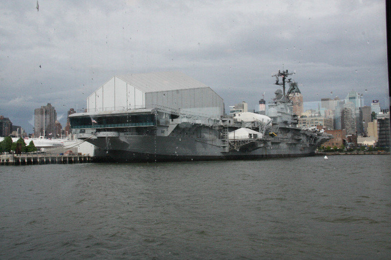 USS Intrepid now moored in NY harbour
