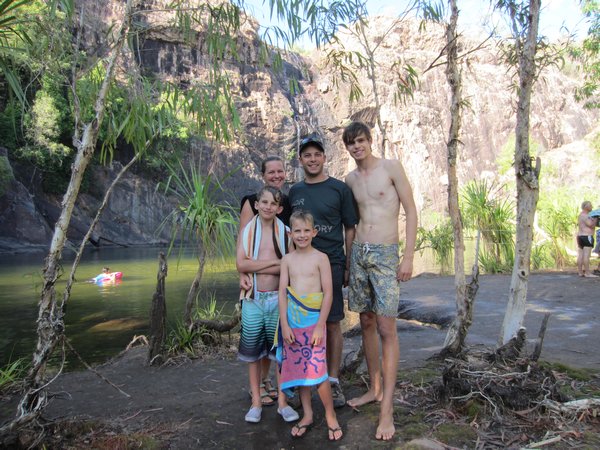 The family at Gunlom - Kakadu
