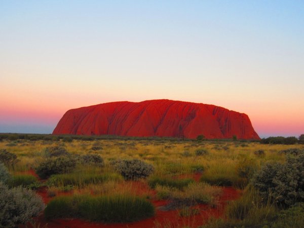 Uluru as the Sunset