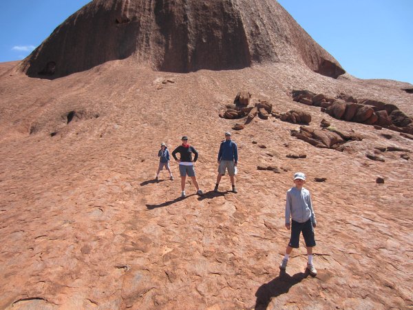 Walking on Uluru
