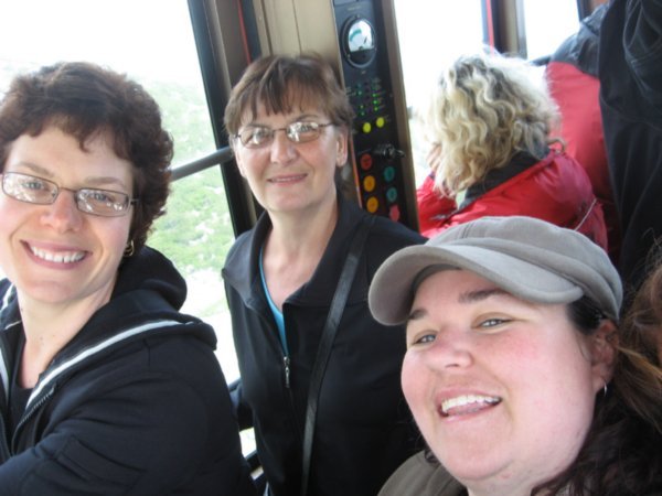 up in the cable car