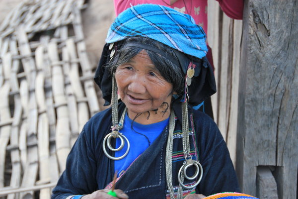 Akha with traditional clothes - Northern Laos