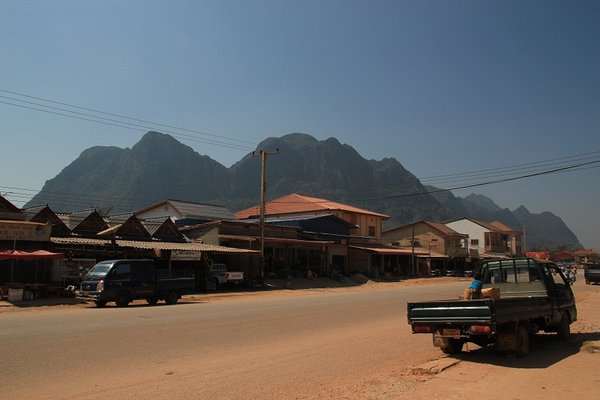 Town along the loop -Central Laos