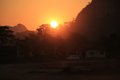 Sunset  -Central Laos