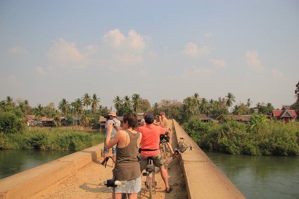 Biking on Don Det and Don Kon - Laos