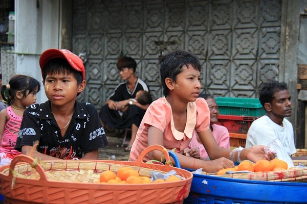 Waiting for customers - Yangoon -Burma