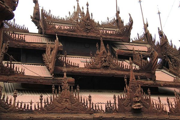 Teak monastery - Mandalay -Burma
