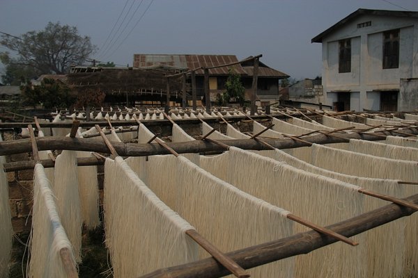 Noodle factory - Hsipaw - Burma