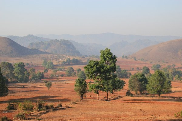 Naked countryside near Kalaw - Burma