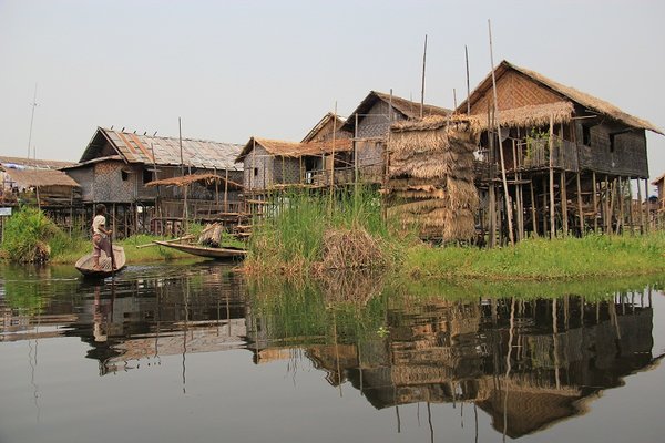 Village on the Inle Lake - Burma