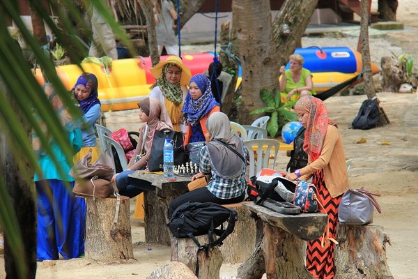 Bathing on the Perhentian Islands - Malaysia