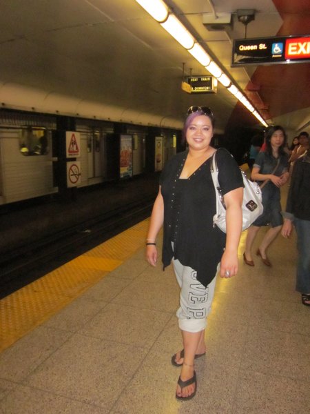 Jenna's first Subway ride