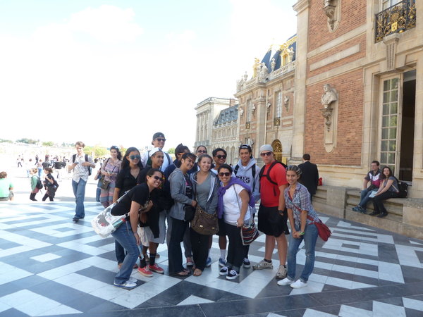 Group shot at Versailles 
