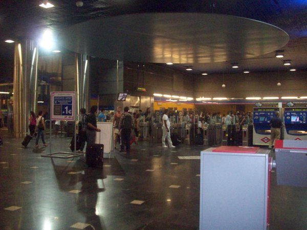 Madrid Metro Station Entrance