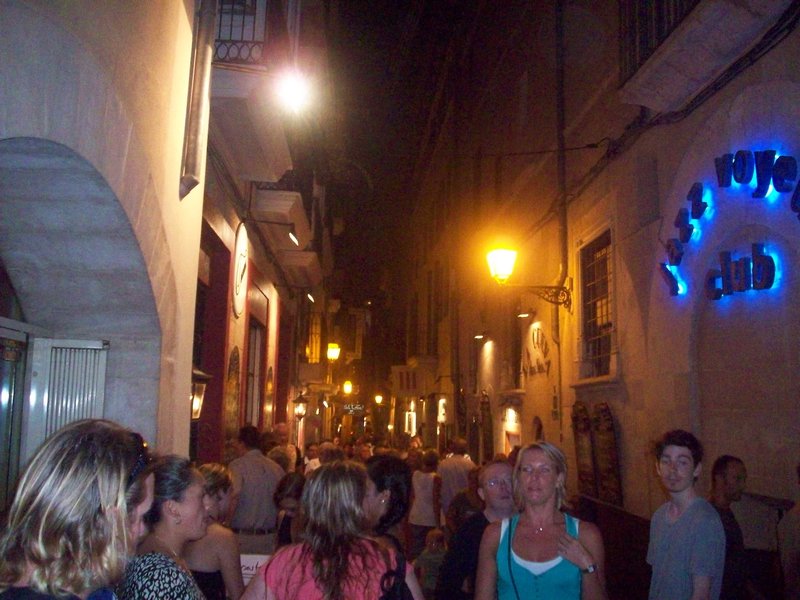 Group out at night - Mallorca