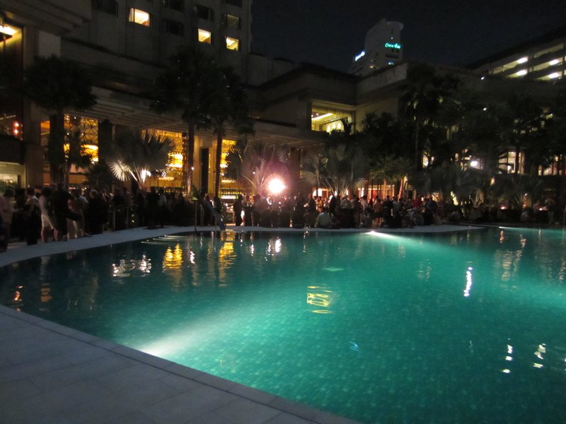 Pool-side reception