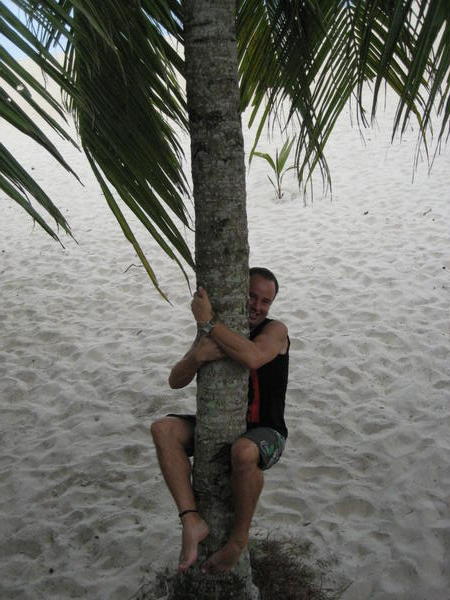sean will miss climbing coconut trees