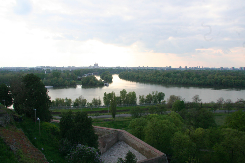 View of Belgrade/Danube from Fortress