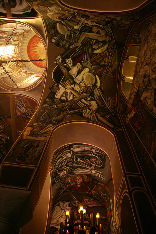 Modern Frescos in Patriarch's Church - incredible