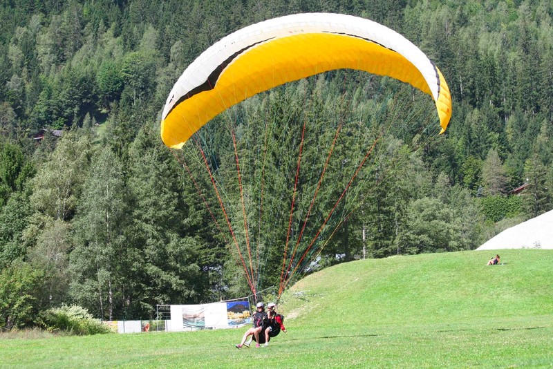 Michele Paragliding in Chamonix