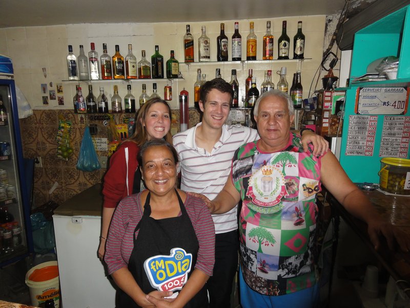 Me, Rob, the barman and his Wife