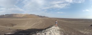Panoramic of the Nazca desert