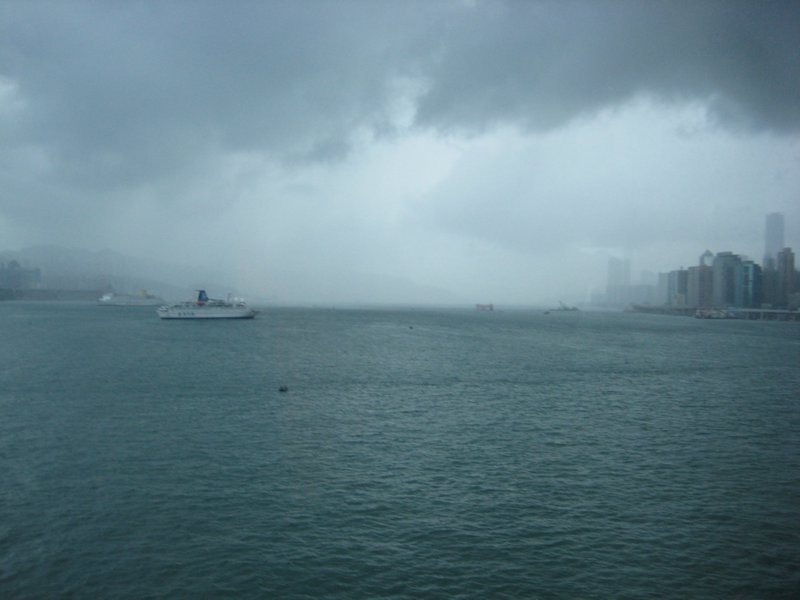 Storm coming in to HK Bay