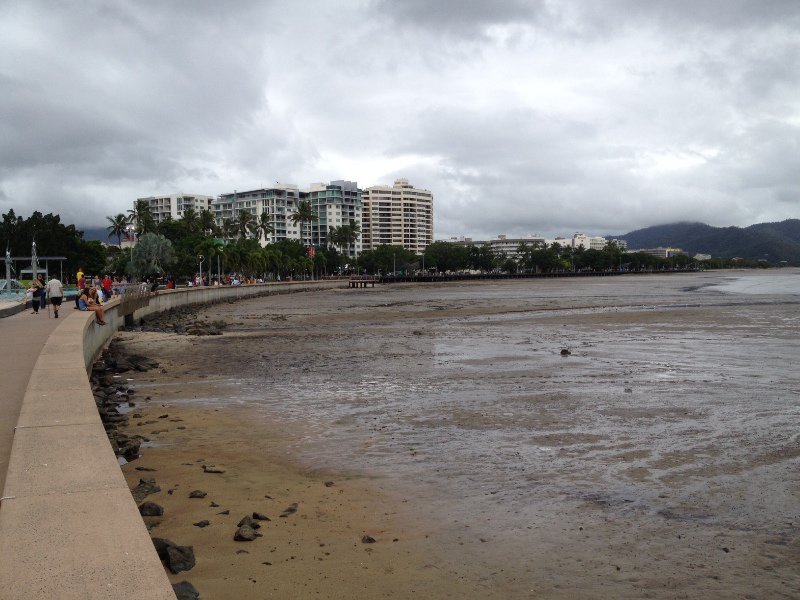 Tide out at the esplanade