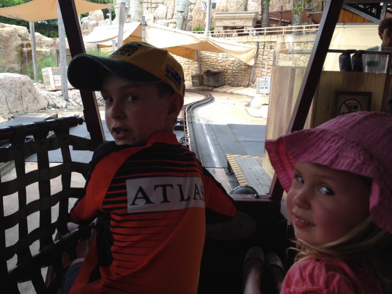 Kids enjoying the egypt ride