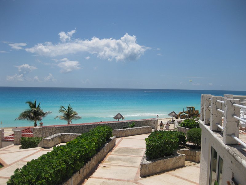 View form the hotel in Cancun