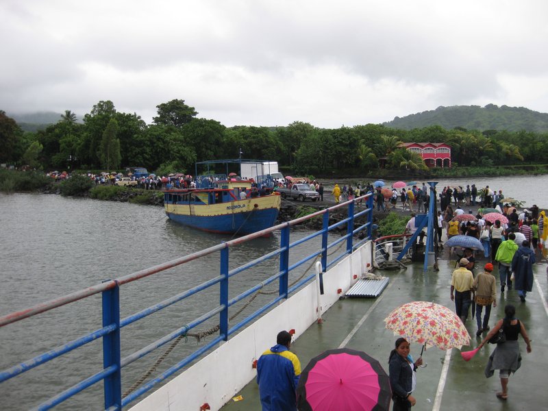Busy ferry to Omotepe