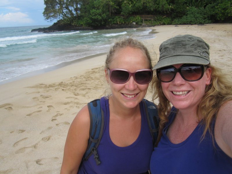 Linz and Suze at Red Frog Beach
