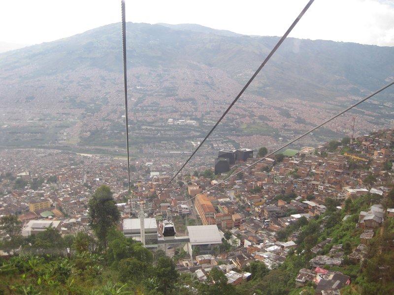 The cable car in Medellin